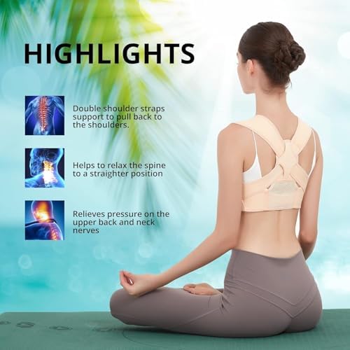 JMPOSE Back Posture Corrector for Women: Adjustable Shoulder Posture Brace Straightener Pain Relief (Small/Medium) - Image 6