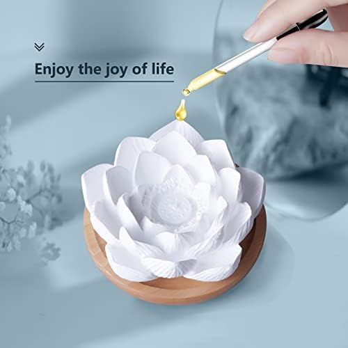 Passive Essential Oil Diffuser,Aromatherapy Passive Mini Ceramic Essential Oil Small Diffuser for Desk Office Home Gift (Lotus) - Image 5