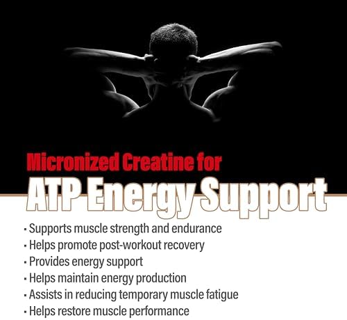 100% Pure Creatine Monohydrate Powder 100 Servings, Canada-Made, Micronized Powder, Muscle Growth, Unflavored, Ideal for Athletes & Fitness Enthusiasts, Third Party lab Tested, Vegan, 500 g - Image 3