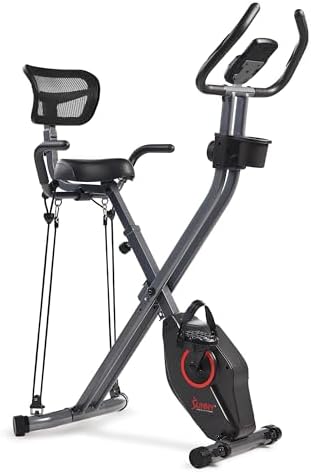 Sunny Health & Fitness Smart Foldable Magnetic X-Bike, Low-Impact Workouts by SunnyHealthFitness