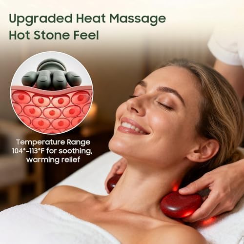 Hand Neck Massager with Fingers, Shoulder and Neck Massager with Hands, Bionic Heated Massager, Deep Tissue Massage, Shoulder & Cervical Relief, Relax Muscle Tension, Hands-Free, Portable - Image 5