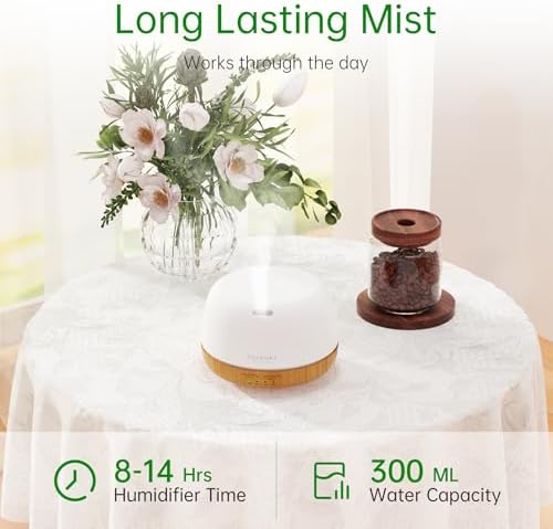 ASAKUKI Essential Oil Diffuser, 300ml Aromatherapy Oil Humidifier - Image 2