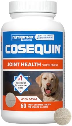 Nutramax Cosequin Joint Supplement, Glucosamine for Dogs, Chew Tabs, 60ct by Unknown
