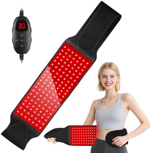 Red Light Therapy for Body, Infrared Light Therapy for Shoulder Waist Muscle, Upgraded 3 in 1 Led Beads, 660nm Red Light & 850nm Near Infrared Light Therapy Belt by LITDUCK