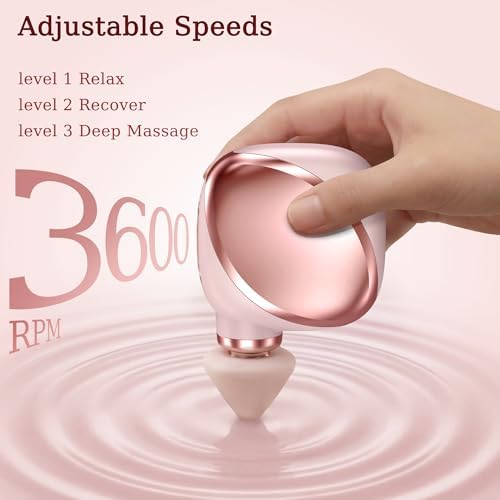 Mini Massage Gun, Smaller Neck Massager with 4 Head - Image 2
