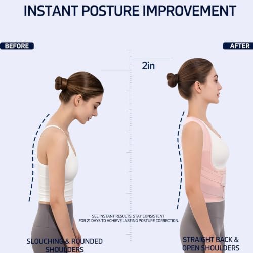 Posture Corrector for Men Women Back Brace Full Back Support Adjustable - Image 5