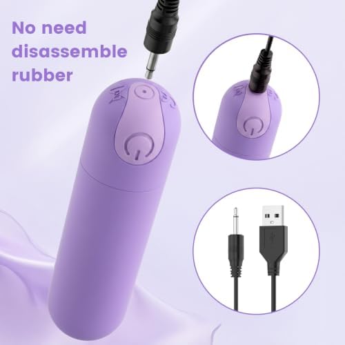 Kverg Mini Massager Waterproof Rechargeable 10 Vibration Light Purple - Image 2