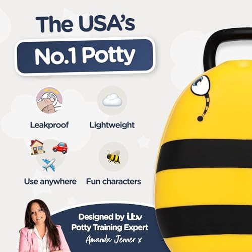 My Carry Potty - Bumble Bee Travel Potty, Award-Winning Portable Toddler Toilet Seat for Kids to Take Everywhere - Image 5