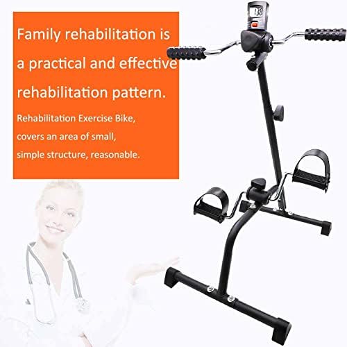 Pedal Exerciser Bike Hand Arm Leg and Knee Peddler Adjustable Fitness Equipment for Seniors, Elderly Home Pedal Exercise Bike for Total Body, with Gift Box & Monitor - Image 4