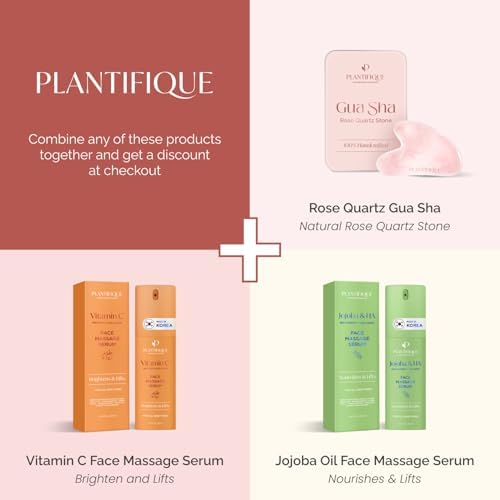 PLANTIFIQUE Rose Quartz Gua Sha Tool – Anti-Aging Face Massager & Jawline Shaper for Skincare Routine – Facial Massage & Skin Care Gift - Image 3
