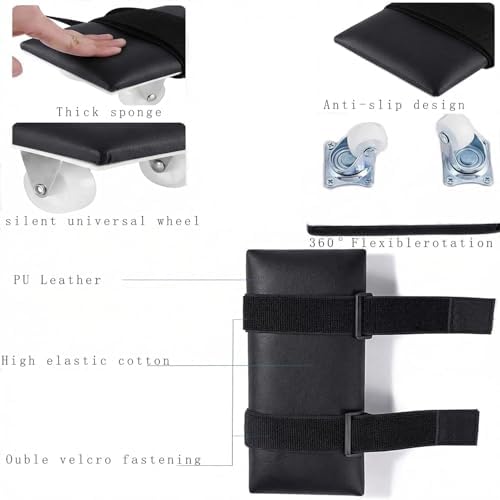 Desktop Rehab Skateboard, Arm Rehabilitation Exercise Assisting Equipment 360° Roating Wheels Rehabilitation Trainer for Stroke Hemiplegia Nerve Injury - Image 4