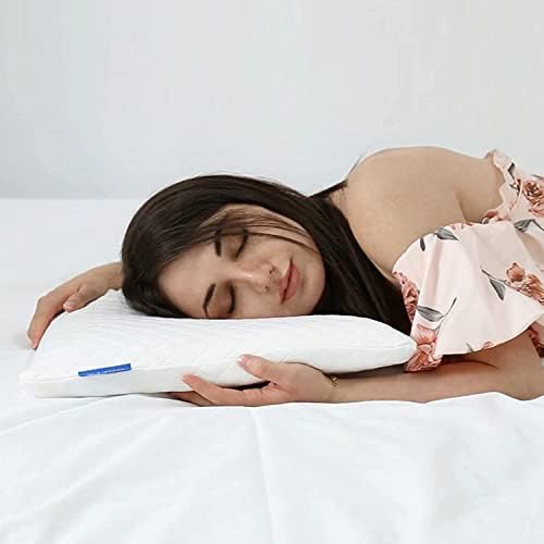 Flat Thin Pillow for Sleeping, 2.4" Slim Stomach Sleeper Pillow Low Profile Bed Pillow, Standard Size with Washable Cover - Image 2