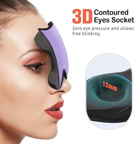 LitBear Sleep Mask for Side Sleeper Women Men, Eye Mask for Sleeping - Image 4
