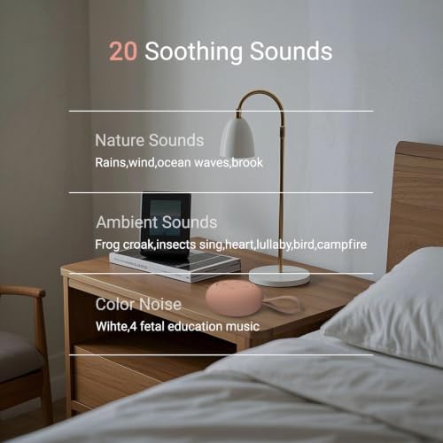 Portable Baby Sound Machine & Essentials for Babies & Kids-Peach - Image 2