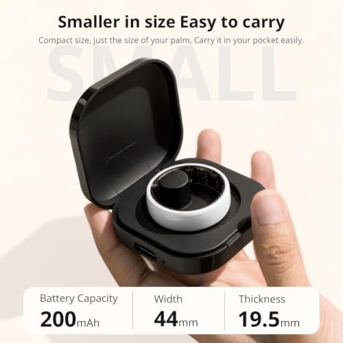 Smart Ring for Women, Health Tracker & 5ATM, COLMI R02. (White Ceramic, 8#) - Image 7