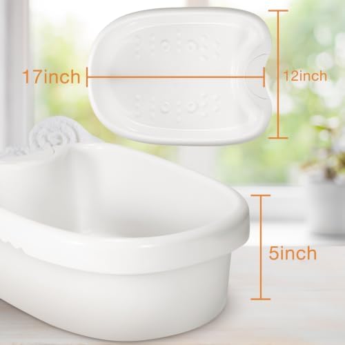 veicomtech Professional Ionic Foot Bath Tub Basin for All Detox Foot Bath Machines Heavy Duty Tub with 100 Liners - Image 3