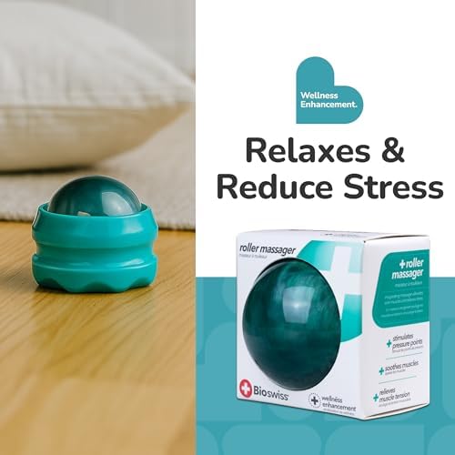 BioSwiss Roller Ball Massager, Handheld Full Body Massage Tool for Back, Legs, and Muscles - Image 4