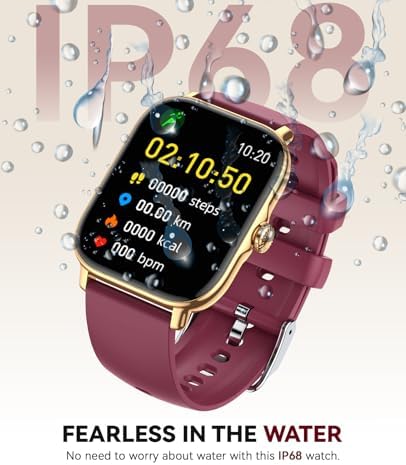 Smart Watch for Women Men- Answer/Make Call, 2025 IP68 Waterproof Fitness Step Sleep Tracker Watch with Monitor Activity Counter Smartwatch for Andriod iPhone iOS Samsung Compatible - Image 6