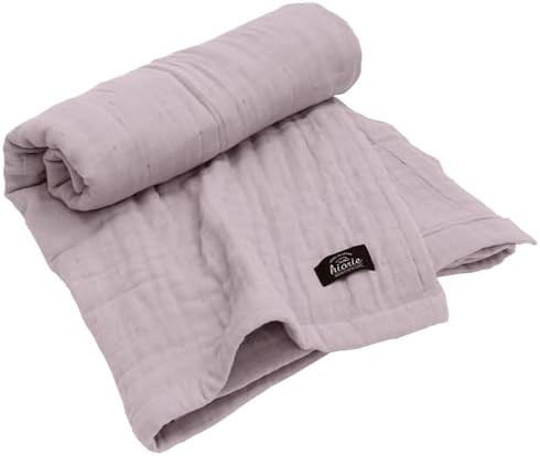 HIORIE Japanese Blanket, 8-Layered Gauze Blanket, Twin Size, Mauve by JapaneseTowelShopHIORIE