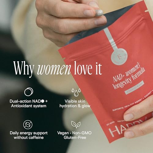 Happy Aging Essential Longevity Formula, NAD+ Super Booster with NR, NMNH & Liposomal β-NAD+, Organic Antioxidant Superfruit Blend for Cellular Energy, Skin Hydration & Daily Vitality, 30 Capsules - Image 3