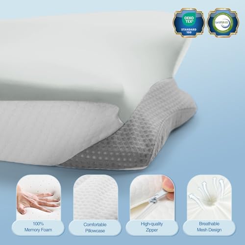 Krightlink Ergonomic Memory Foam Cervical Pillow Contour Design - Image 2