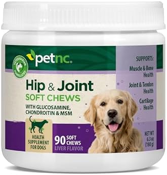 PetNC Natural Care Hip and Joint Soft Chews for Dogs, 90 Count - 27591 by VisitthePetnc