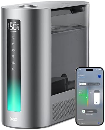 DREO 6L Smart Humidifiers for Bedroom, Warm & Cool Mist for Large Room by DREO