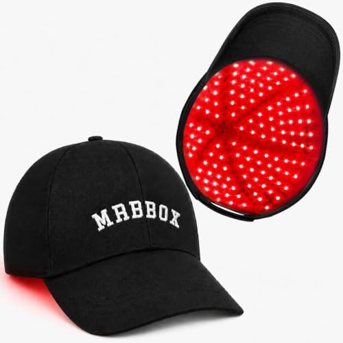 Red Light Therapy for Hair Growth,528 Total Light Emitters,Full-Scalp Coverage,Laser Hair Growth Cap for Men & Women,Black by MrBBox