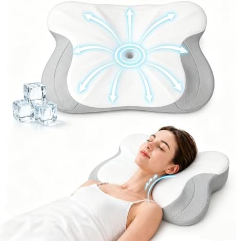 Cervical Neck Pillow for Pain Relief,Memory Foam Ergonomic Pillow by Unknown