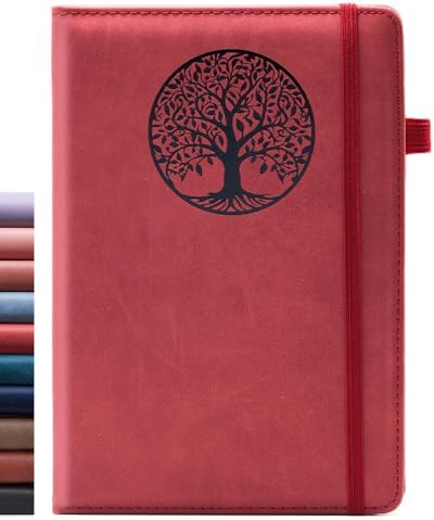 BIYUNRO Leather Journal, Writing Notebook for Women Men by BIYUNRO
