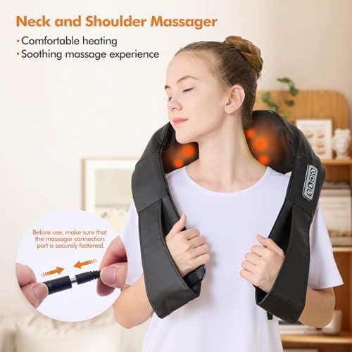 LAOBEN Neck and Shoulder Massager for Shoulder Massage and Neck Massage, Shiatsu Neck Massager with Heat, Shiatsu Back Massager for Office & Home Use, Birthday Gifts for Him Her (Parents/Friends) - Image 7