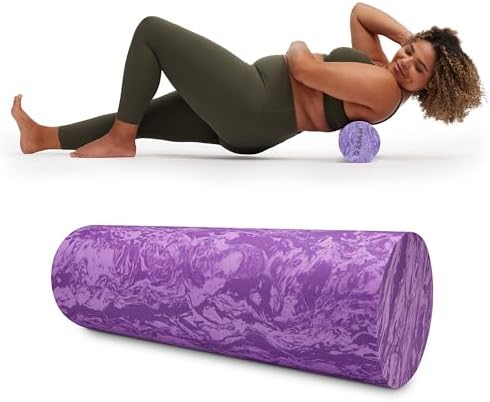 Gaiam Restore Foam Roller, Muscle Recovery, 18", High Density (Purple) by Unknown