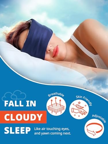 SARISUN Eye Mask for Side Sleepers, Wrap-Around Light Blocking Sleep Mask - Image 4