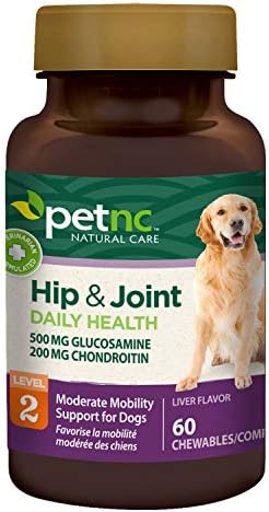 PetNC Level-2 Hip & Joint Chewables for Adult Dogs, Liver, 60 Count by VisitthePetnc