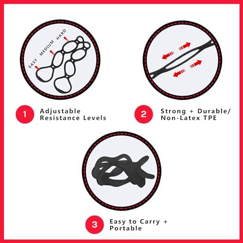 Walk at Home Workout Bands 7 Ring Adjustable Resistance Bands for Working Out Home Workout Walking Exercise Workout Bands Fitness Program Exercise Bands Stretch Bands for Recovery - Image 5