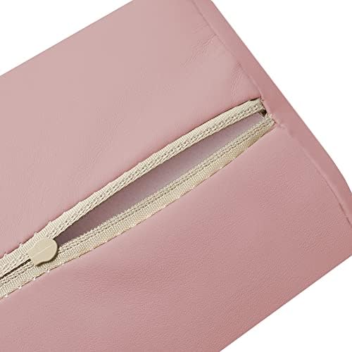 Saloniture Half Round Massage Table Bolster Pillow Pad - 26 x 6 x 3 Inch - Pink - Image 4