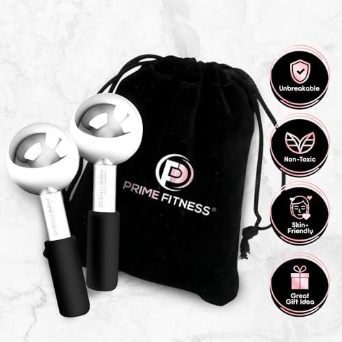 Ice Globes for Facials | Unbreakable Steel Cooling Roller | Cryo Sticks for Face | Massager for Face Neck & Eyes | Skin Care for Dark Circles, Puffiness, Wrinkles, Collagen Production (Black) - Image 5