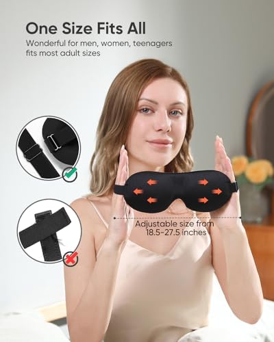 LKY DIGITAL Sleep Mask for Side Sleeper 3 Pack, Blackout 3D Eye Mask - Image 5