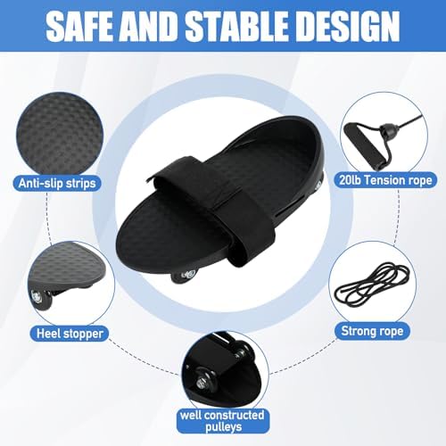 2026 Upgrade Knee Glider for Knee Replacement Recovery Aids, With two types of drawstrings, Knee Therapy Exercise Strengthening Equipment, Physical Therapy Equipment for ACL PCL MCL LCL Surgery, Improve Mobility & Relieve Pain - Image 4