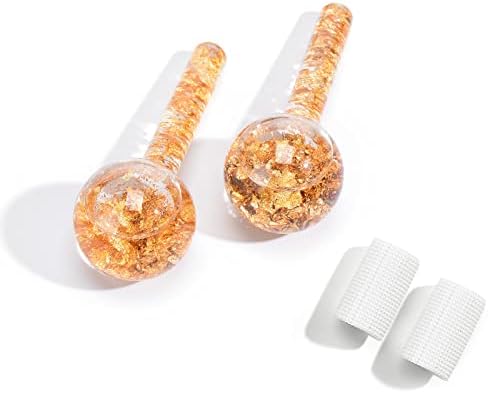 Ice Cryo Sticks Facial Globe with Golded Essence- 2PC Cooling Globes for Cold or Hot Skin Massagers, Face Globe for Skin Care Routine - Image 6