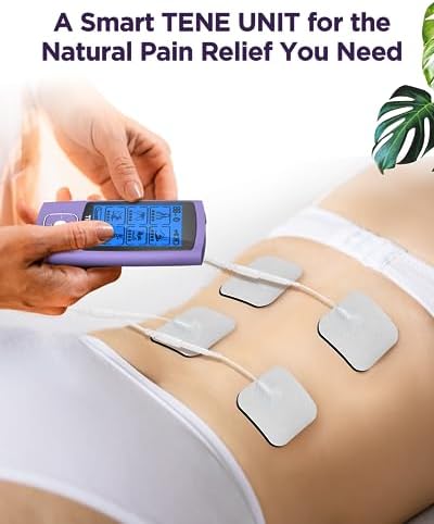 TENKER 24 Modes TENS Unit Muscle Stimulator for Pain Relief, Rechargeable TENS Machine, Drug-Free Pain Relief for Shoulder, Back, Sciatica, Muscle, Physical Therapy, 8pcs 2" and 2"x4" Electrode Pads - Image 2