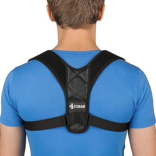 Posture Corrector for Men and Women - Adjustable Back Brace for Upper Back, Neck and Shoulder Pain Relief - Lightweight Breathable Support Brace, Chest Size 25-55 Inches by Unknown