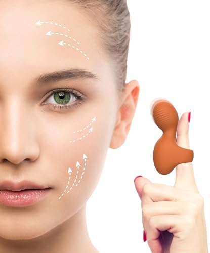 Multifunctional Silicone Waterproof Face & Eye Massage Tool, Portable Handheld Massager, Mini-Ring Powerful Eye, Jaw, Finger and Body Massager, Relieves Facial Muscle Fatigue and Pain. by professionalmassager