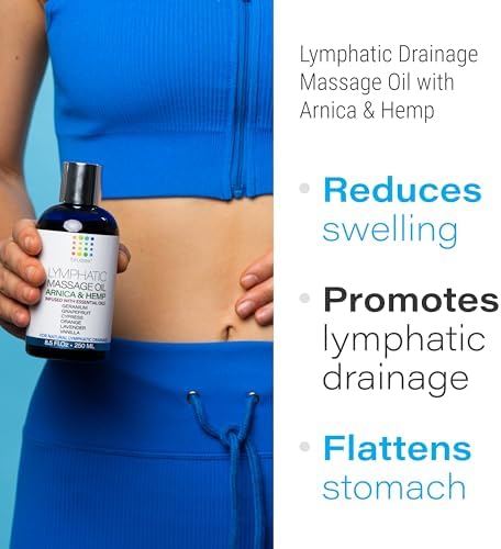 Bruizex Lymphatic Drainage Massage Oil with Arnica & Hemp Seed,8.5 Oz - Image 2