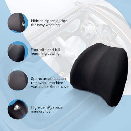 Really Plush Lumbar Support Pillow for Car Seat, Lower Back Support Pillow - Image 4