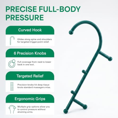 Thera Cane Massager (Green, Single) - Image 3
