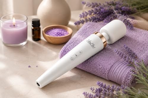 VibeMax Rechargeable Handheld Wand Massager – Powerful Deep Tissue Muscle Therapy Device with Soft Silicone Head, Multi-Speed Vibrations, Quiet, Portable for Back, Neck, Shoulders & Body - Image 2