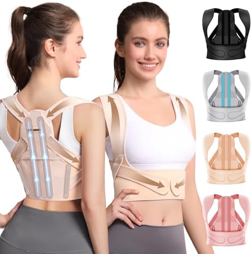 Fit Geno Posture Corrector for Women Lite, Upper Back Brace for Slouching by FitGeno