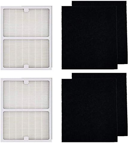 Replacement Filters A Compatible with Idylis AC-2119, IAP-10-100, IAP-10-150, IAPC-40-140 and Filtrete FAP-C01-A Air Purifiers, Part # 1150096# IAF-H-100A, 2 HEPA Filters + 4 Carbon Pre-Filters by BBTBAMBOOST