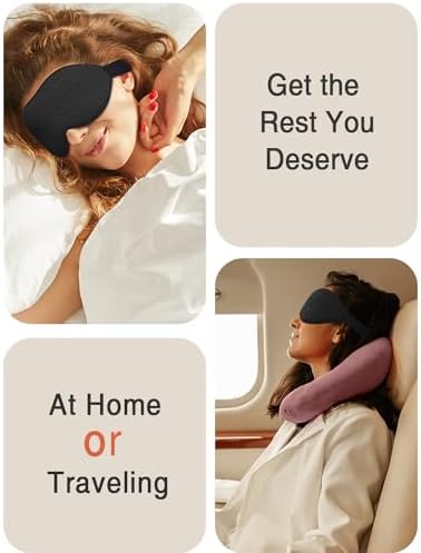 MABAO 2 Pack Sleep Mask for Side Sleeper, Eye Mask for Sleeping, Black - Image 7